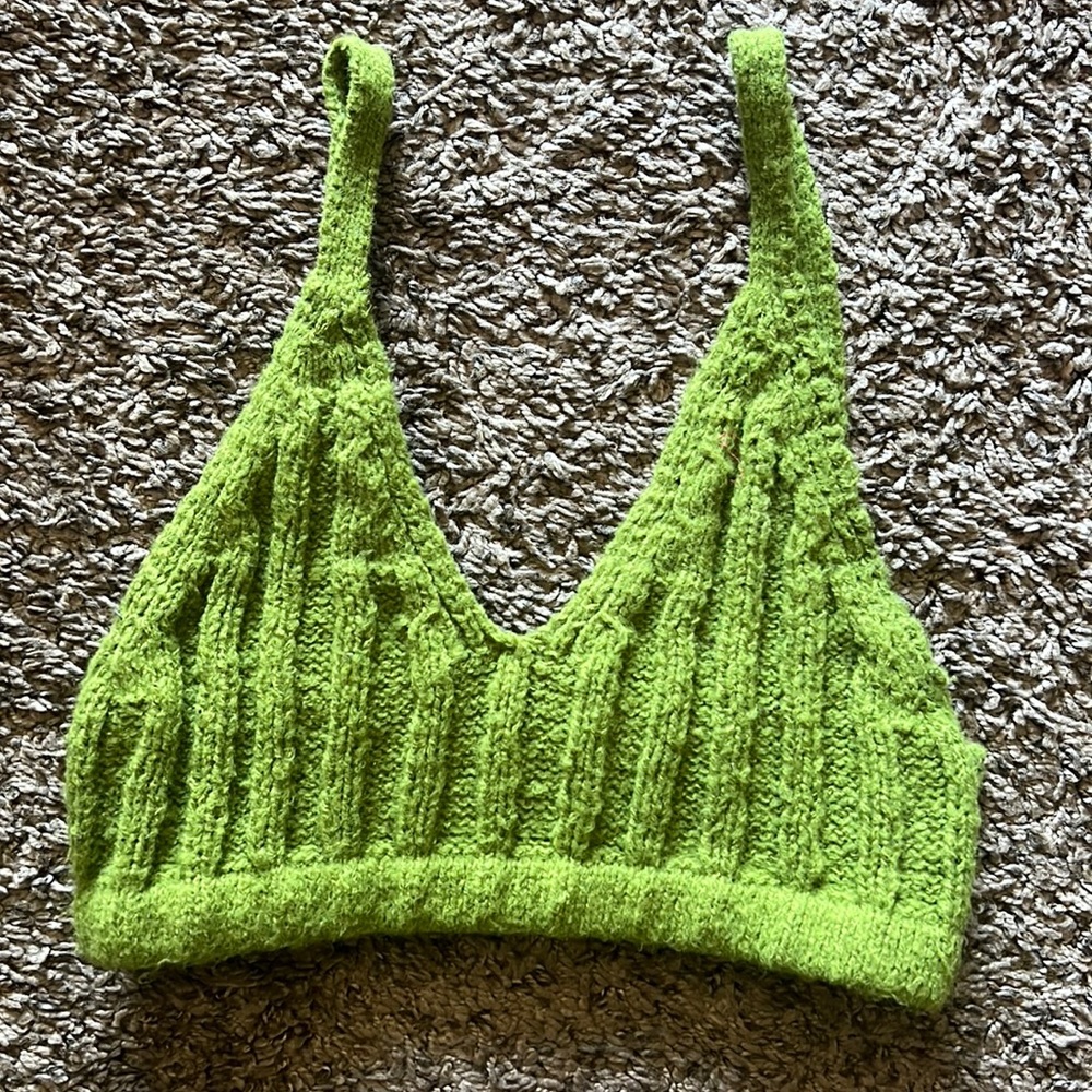 Green C this rocheted Top